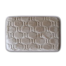 Modern flannel quilted floor mat non slip memory foam mat